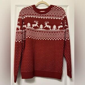 Daisys Boutique Red Reindeer Christmas Sweater
